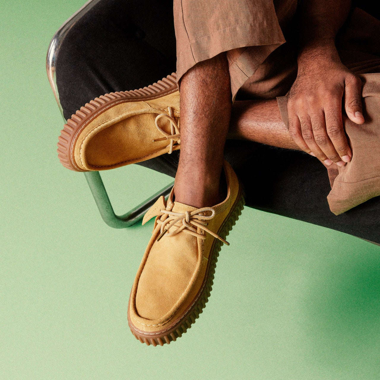 Torhill Lo Golden Tan Suede Clarks Men