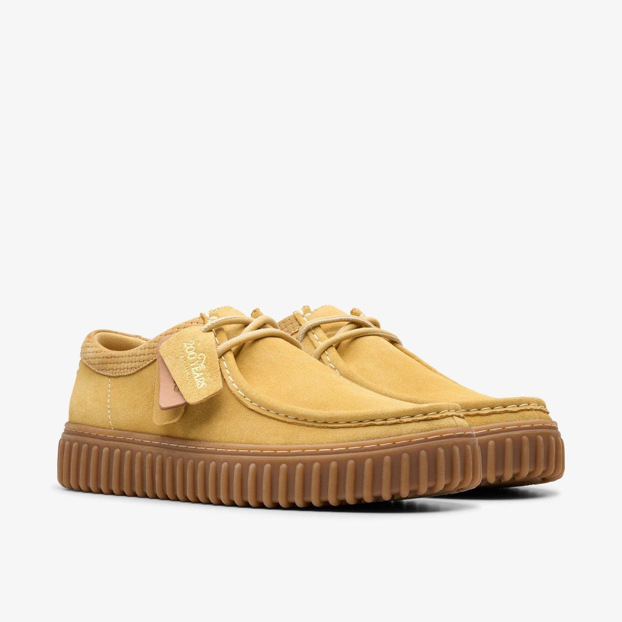 Torhill Lo Golden Tan Suede Clarks Men