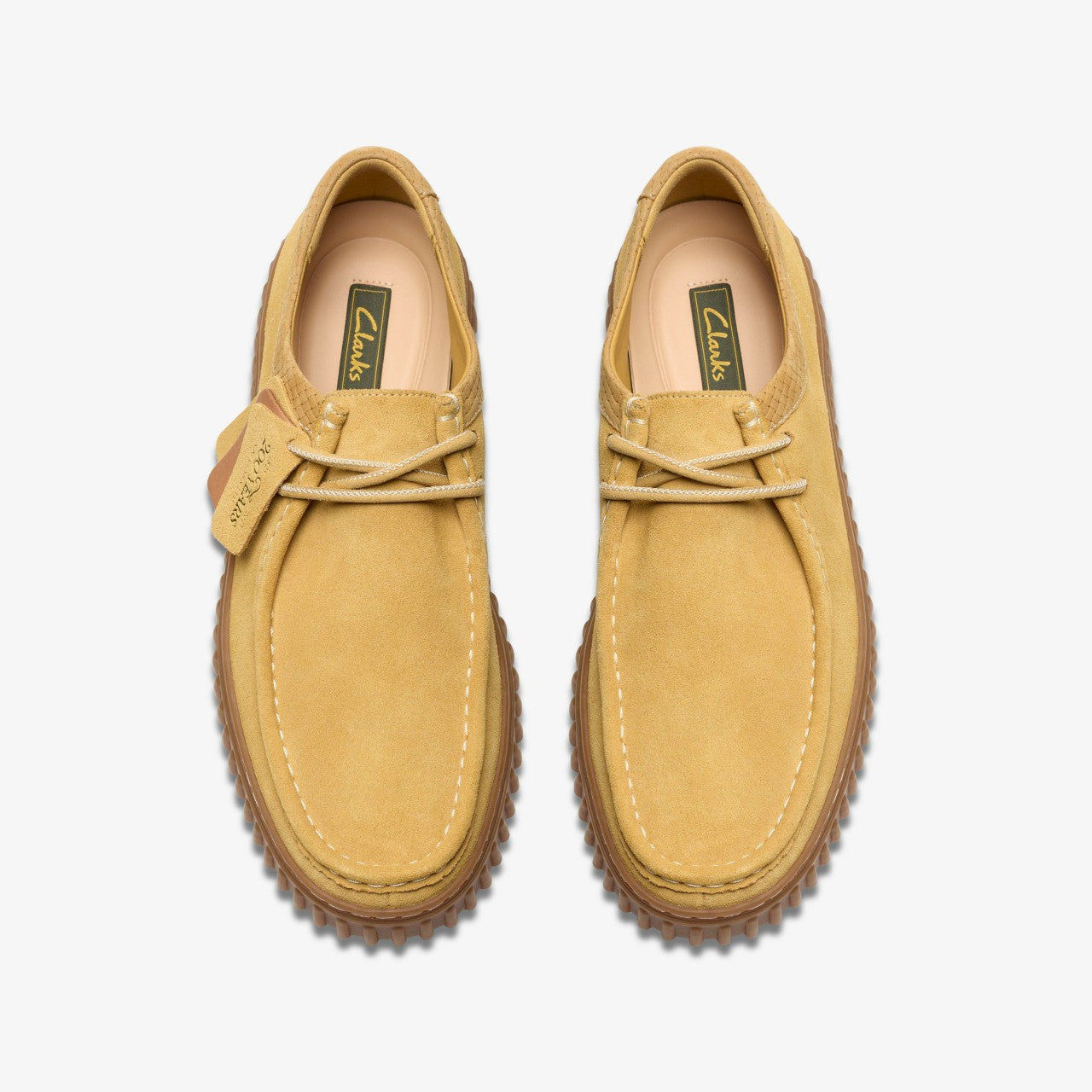 Torhill Lo Golden Tan Suede Clarks Men