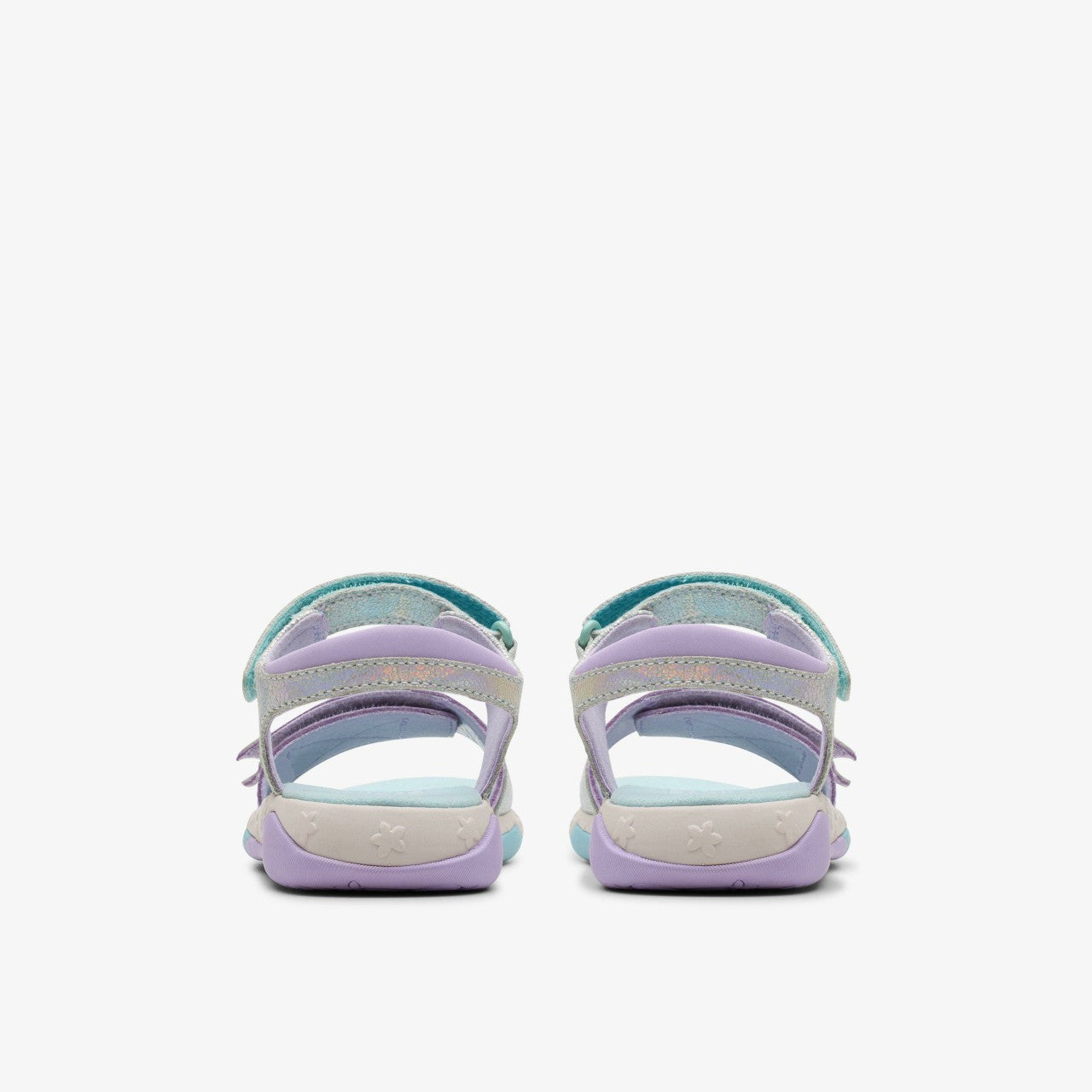 Osian Spark Kid Purple Metallic Clarks Kids