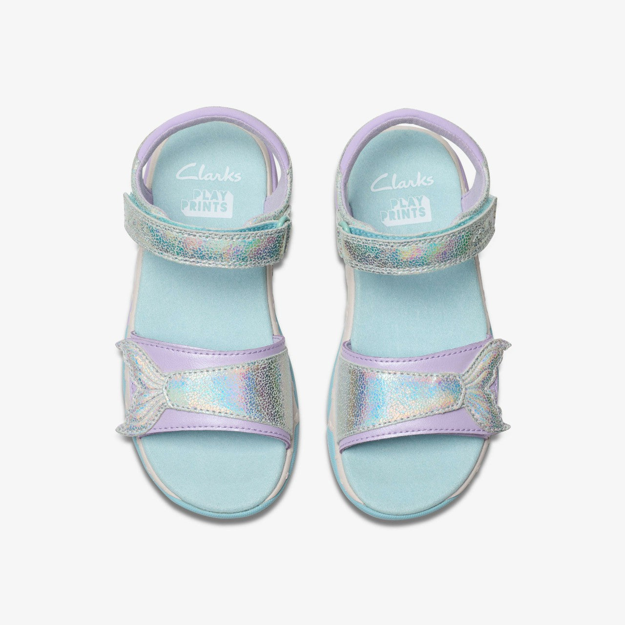 Osian Spark Kid Purple Metallic Clarks Kids