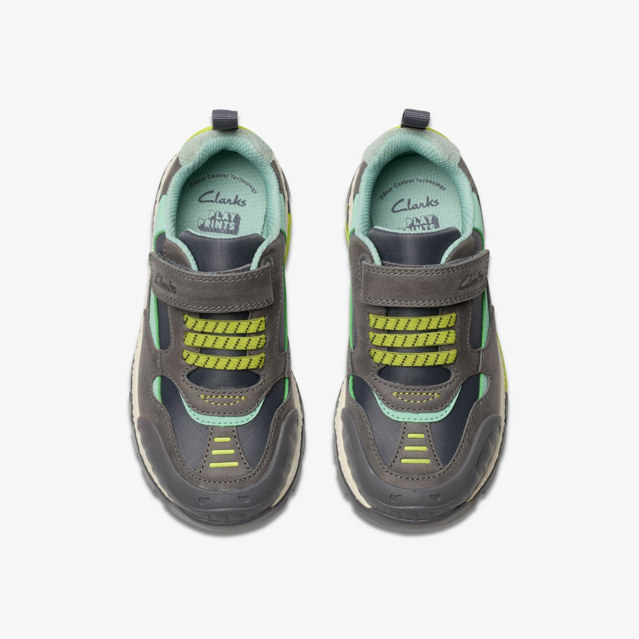 Steggy 2 Park Kid Grey/Green Clarks Kids
