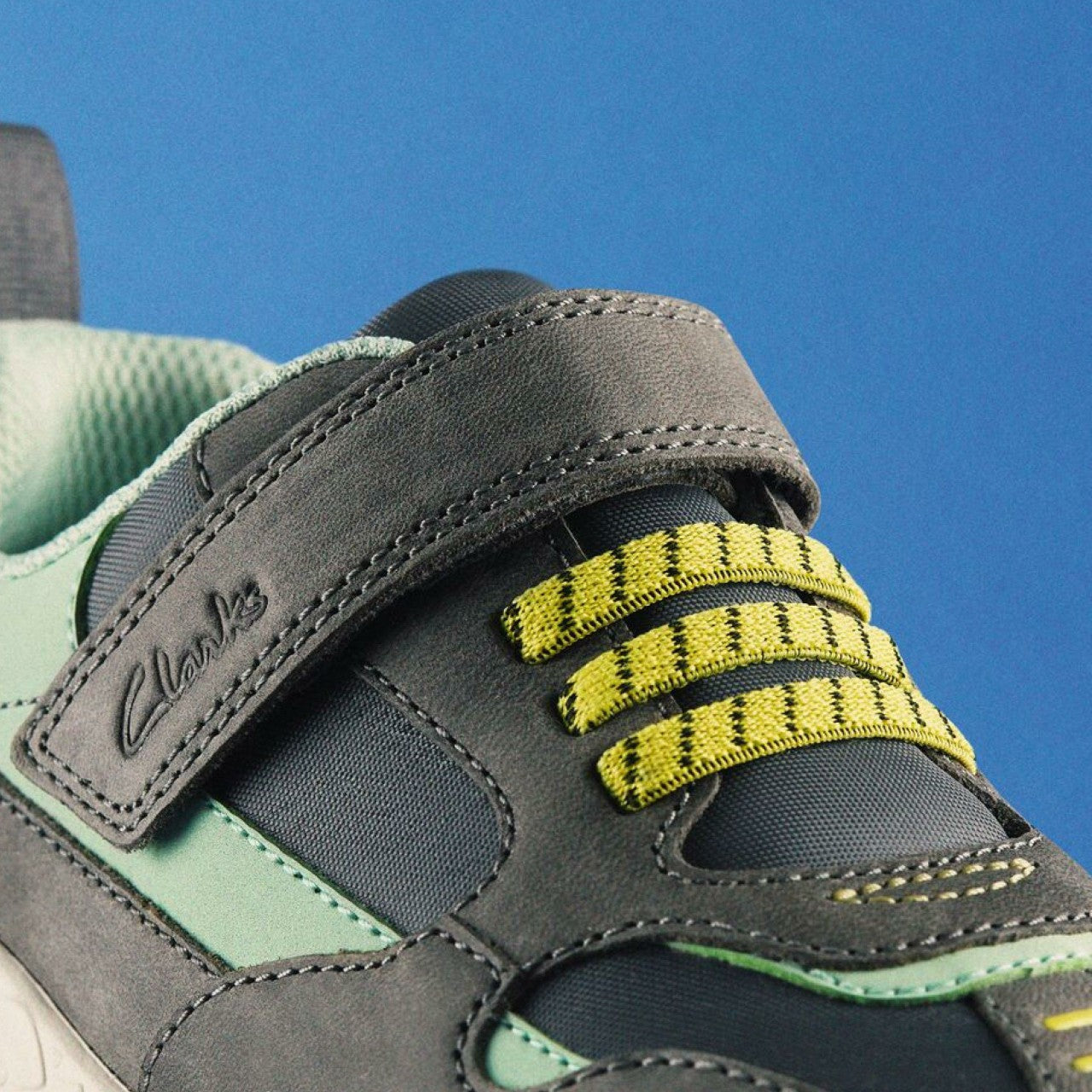 Steggy 2 Park Kid Grey/Green Clarks Kids