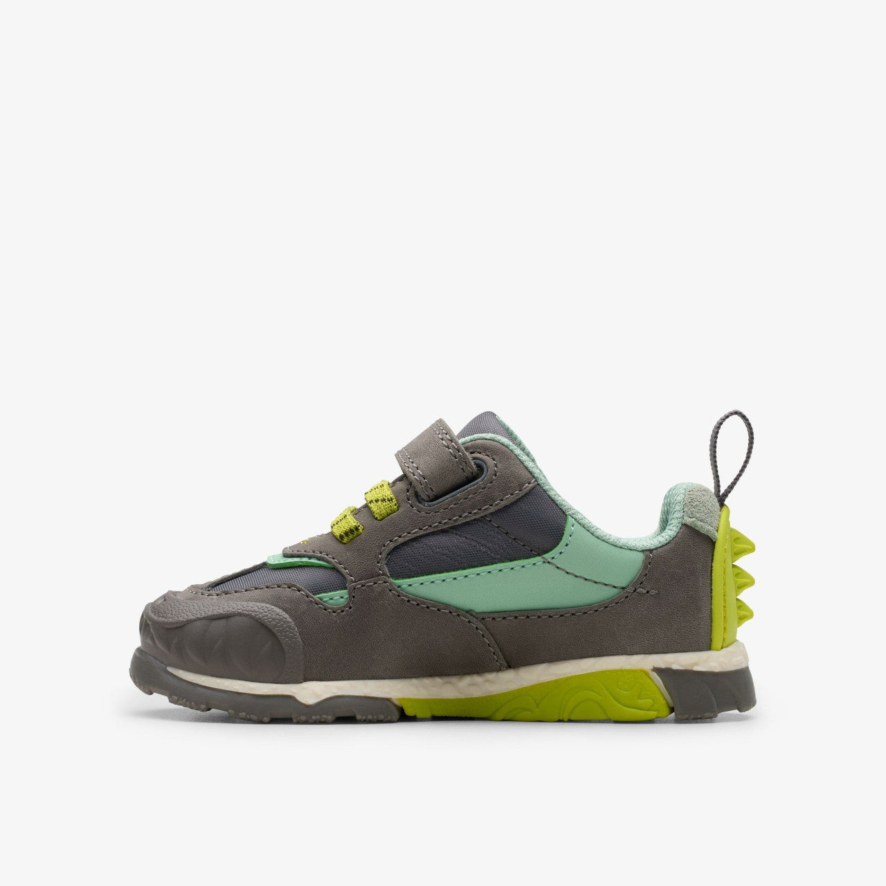 Steggy 2 Park Toddler Grey/Green Clarks Kids