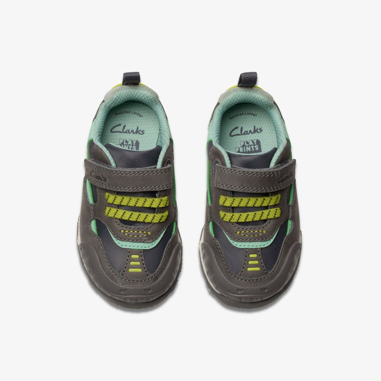 Steggy 2 Park Toddler Grey/Green Clarks Kids