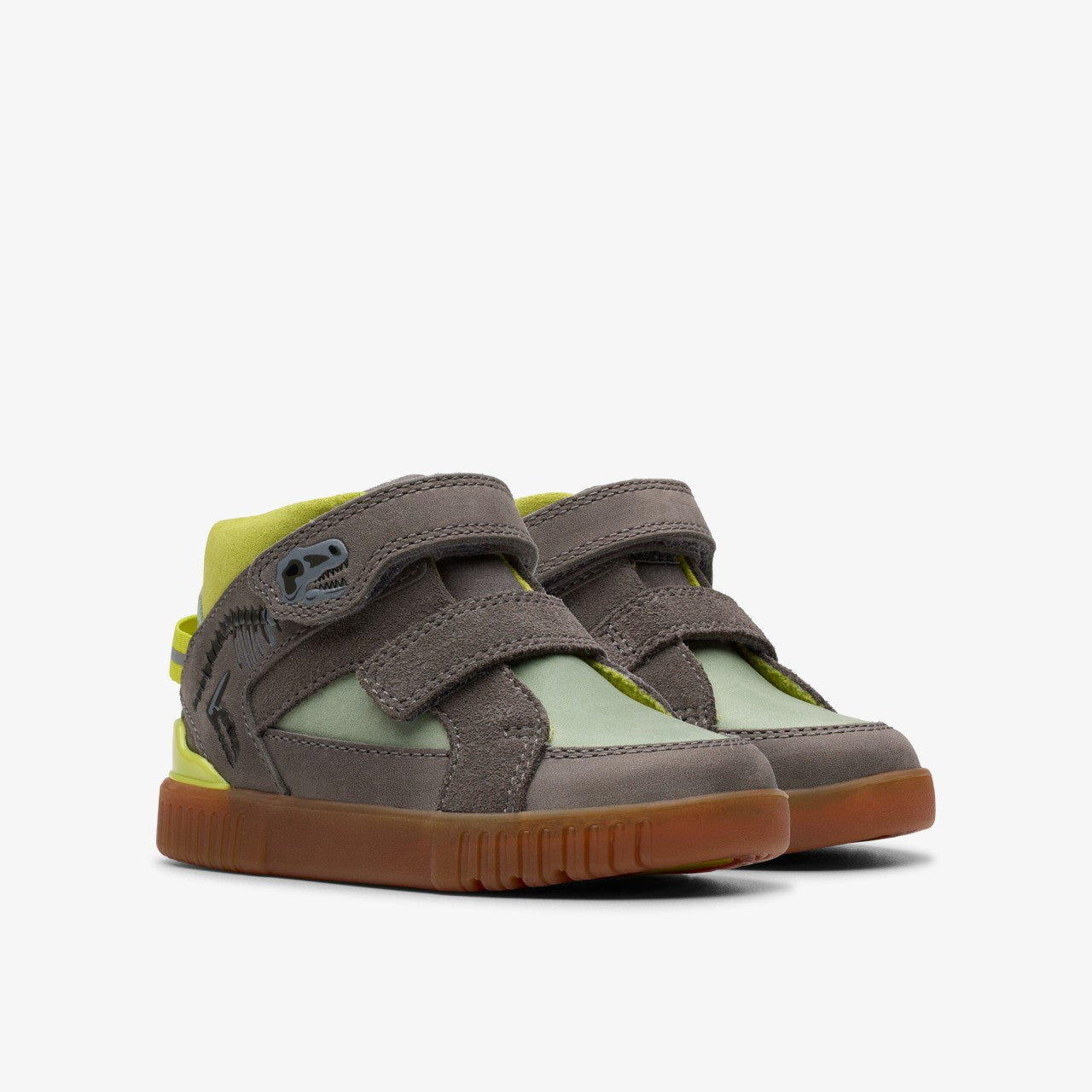 Oslo Play Toddler Grey/Green Clarks Kids