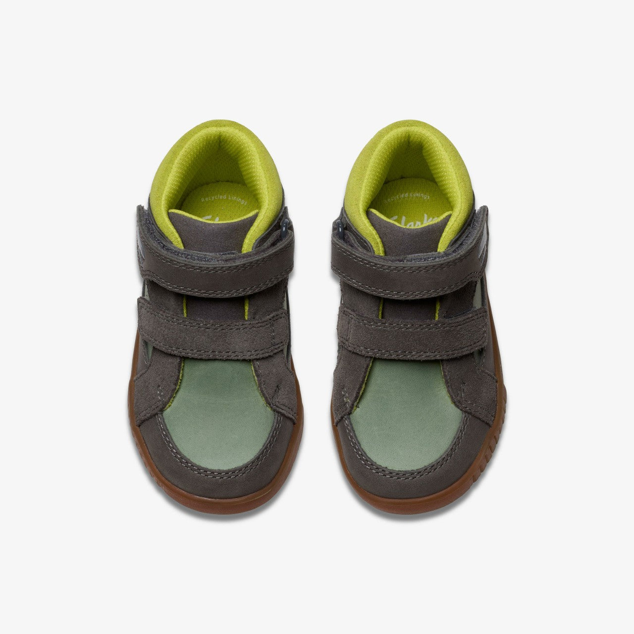 Oslo Play Toddler Grey/Green Clarks Kids