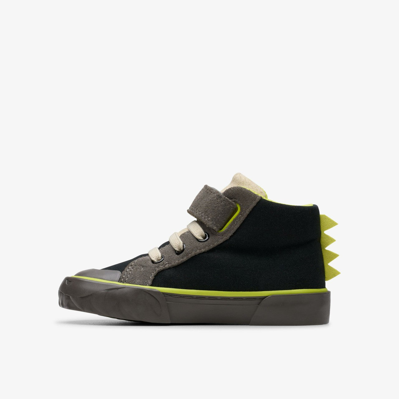 Foxing Rex Hi Toddler Black Canvas Clarks Kids