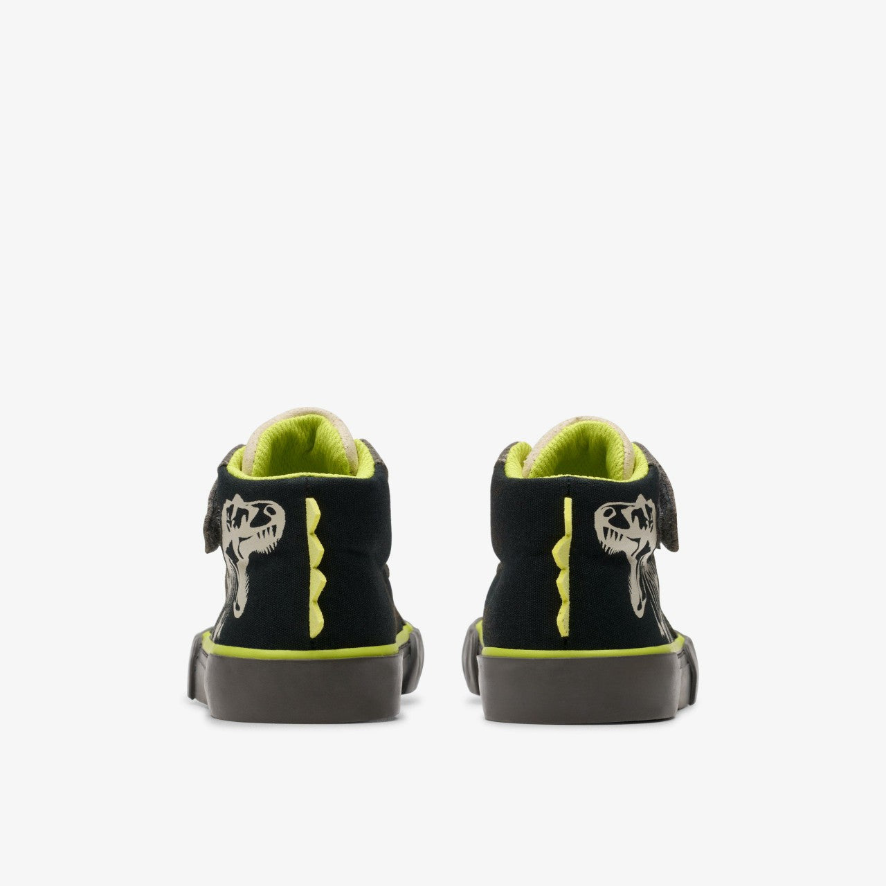 Foxing Rex Hi Toddler Black Canvas Clarks Kids