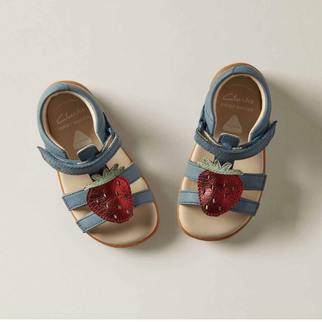 Zora Berry Toddler Blue Clarks Kids|Babies