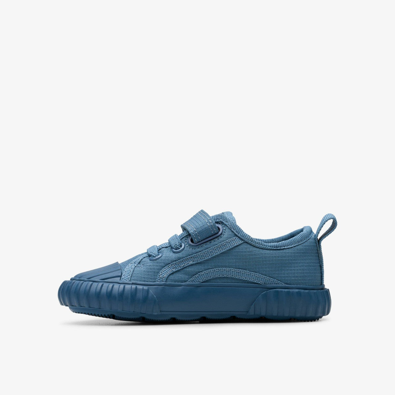 Foxing Stitch Toddler Blue Fabric Clarks Kids