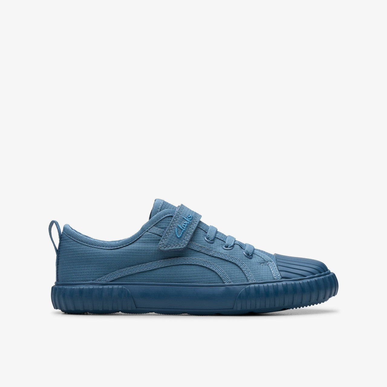 Foxing Stitch Kid Blue Fabric Clarks Kids