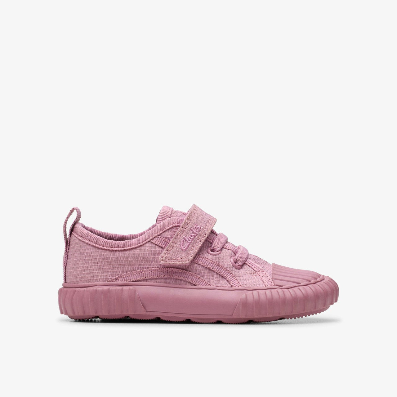 Foxing Stitch Toddler Pink Fabric Clarks Kids|Babies