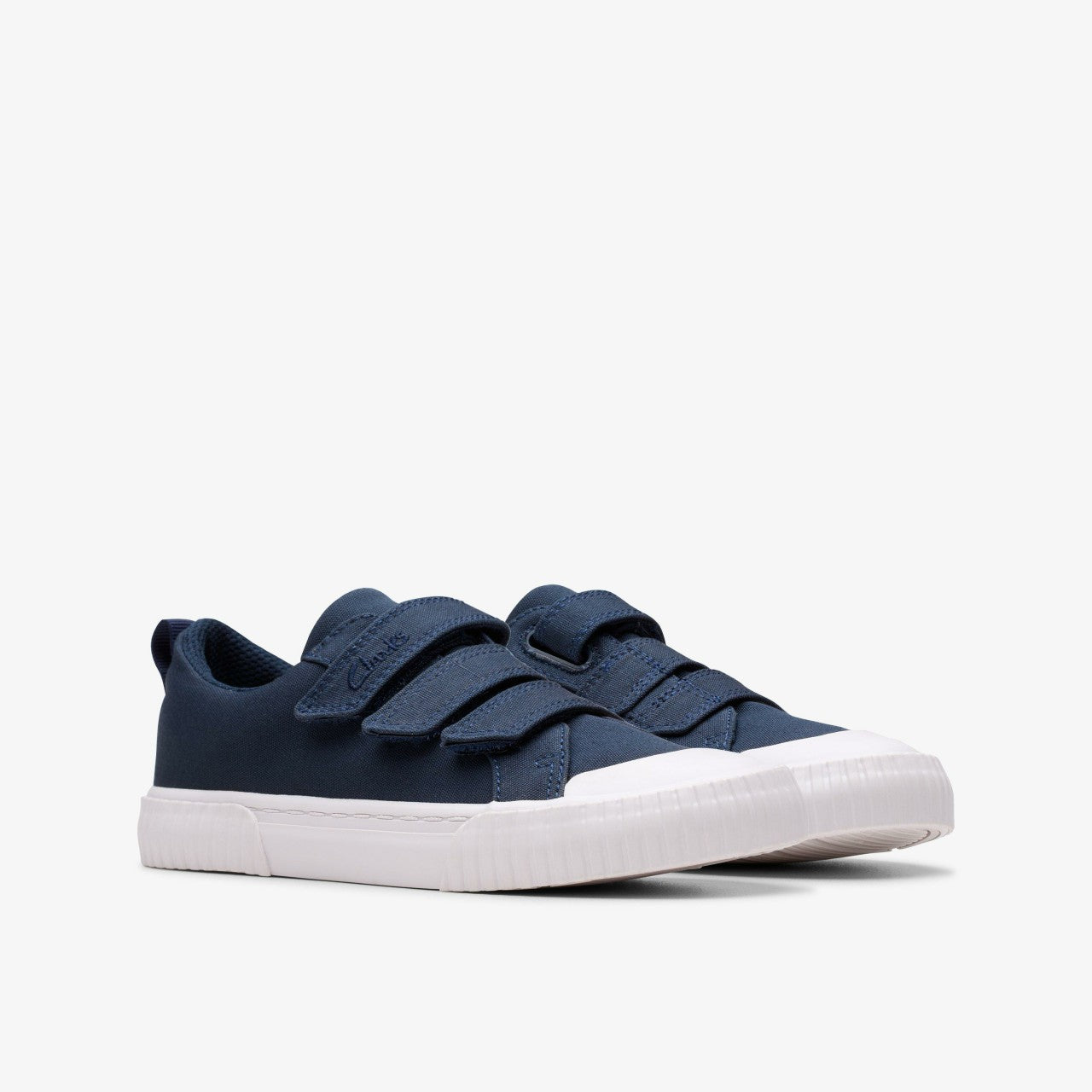 Foxing Vibe Kid Navy Canvas Clarks Kids