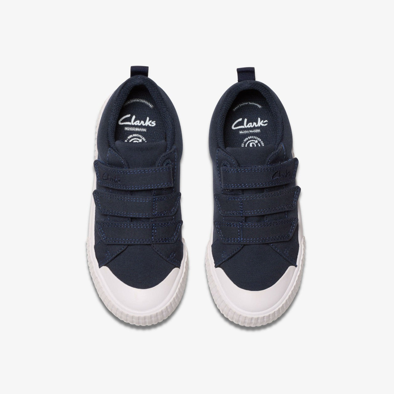 Foxing Vibe Kid Navy Canvas Clarks Kids