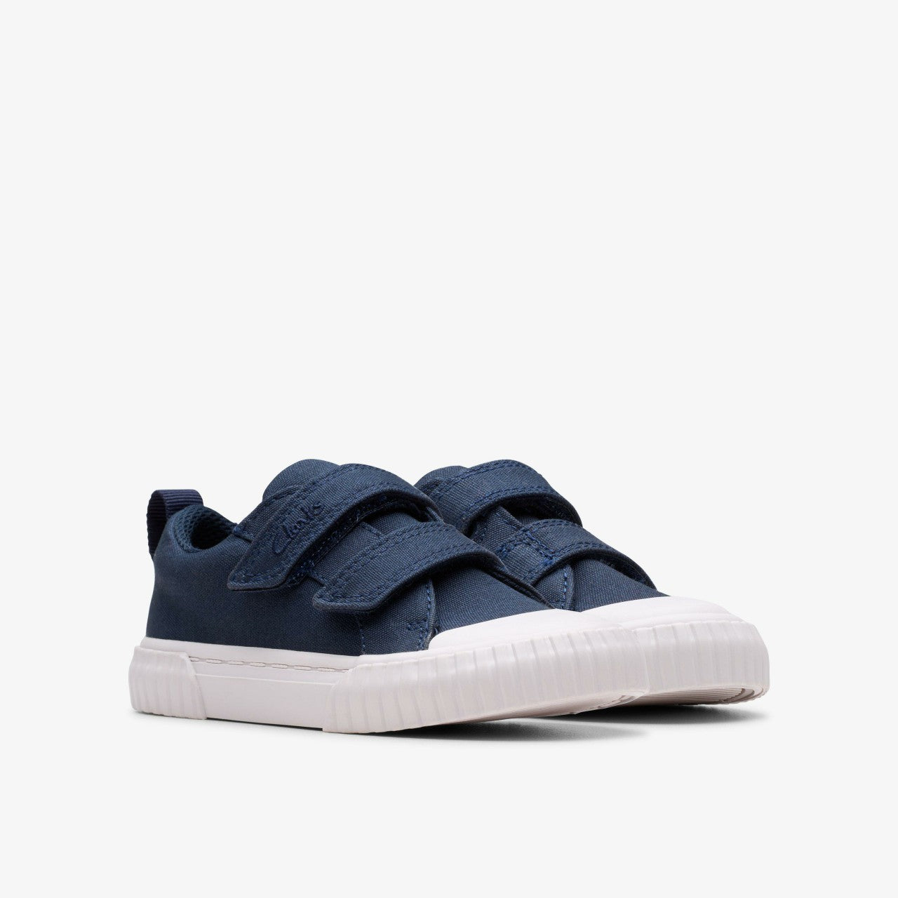 Foxing Vibe Toddler Navy Canvas Clarks Kids