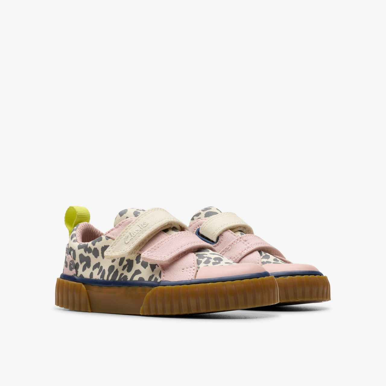 Foxing Vibe Toddler Ecru Canvas Clarks Kids|Babies
