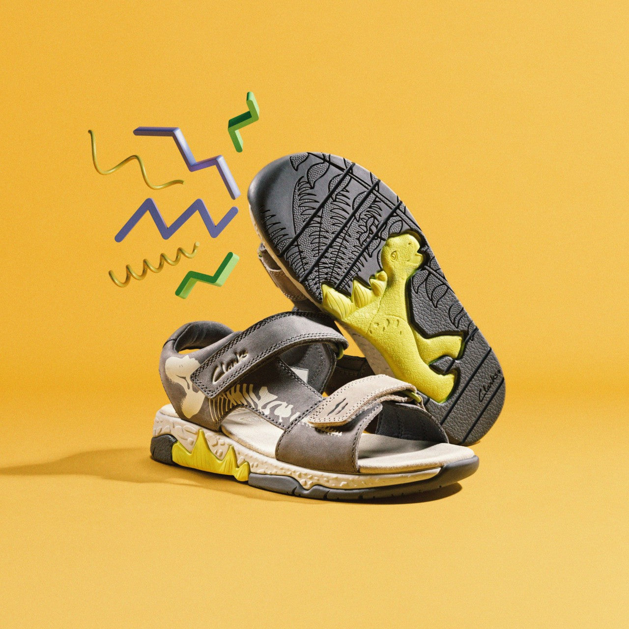 Spiney Tail Kid Grey Clarks Kids