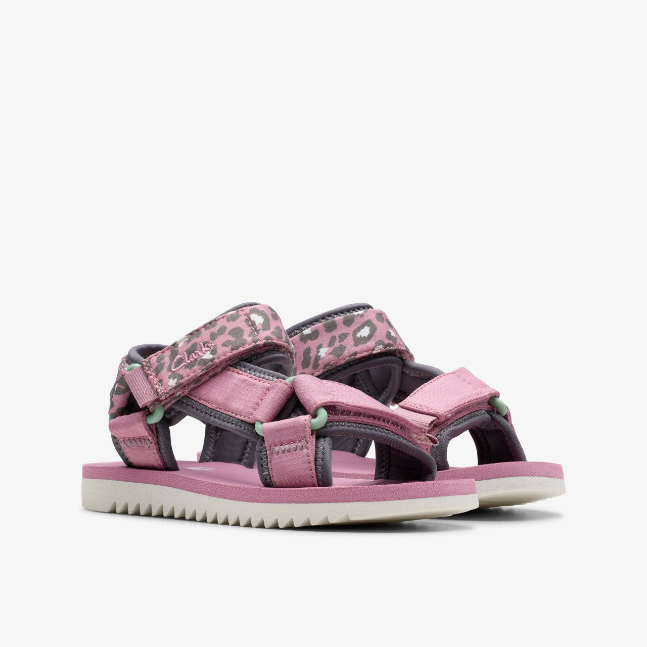 Peak Web Kid Pink/Print Clarks Kids