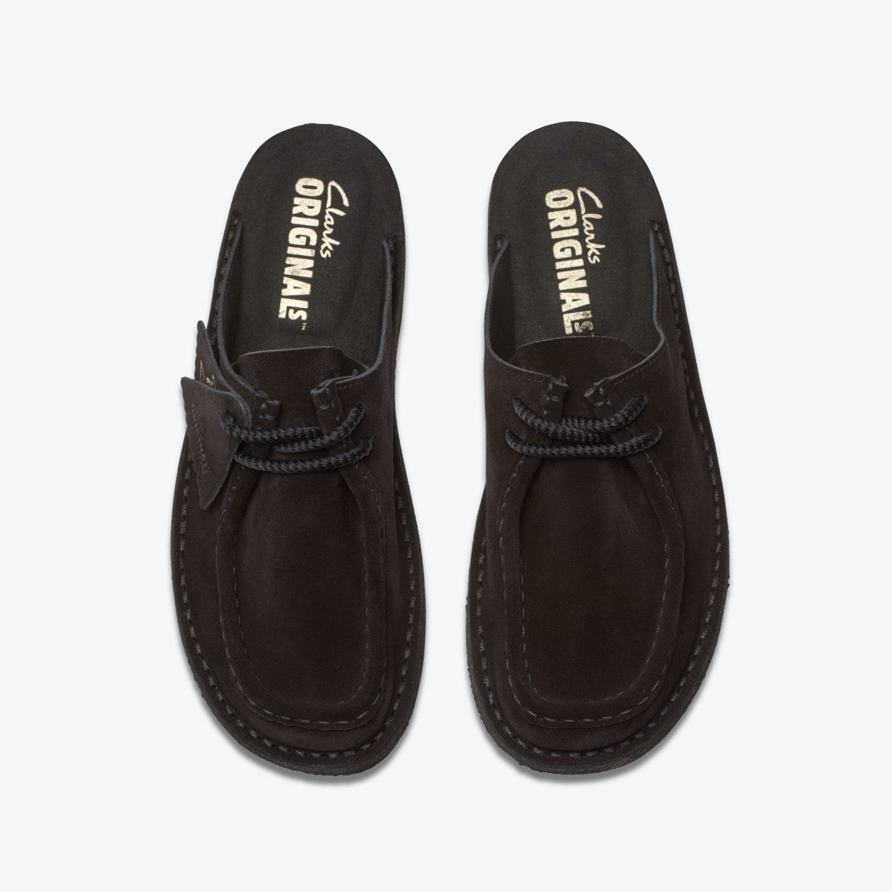 Desert Nomad Mule Black Suede Clarks Women