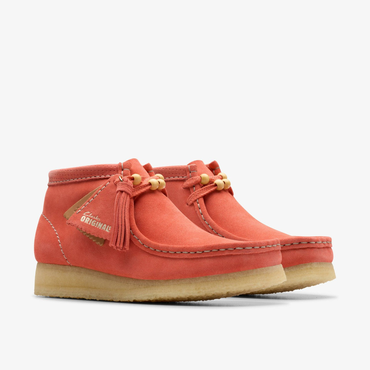 Wallabee Boot Coral Suede Clarks Women