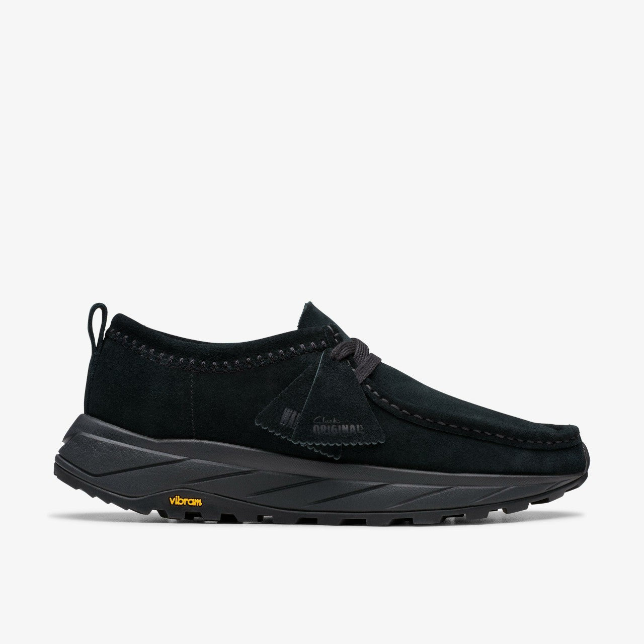 Walla Eden Lo Black/Black Suede Clarks Men