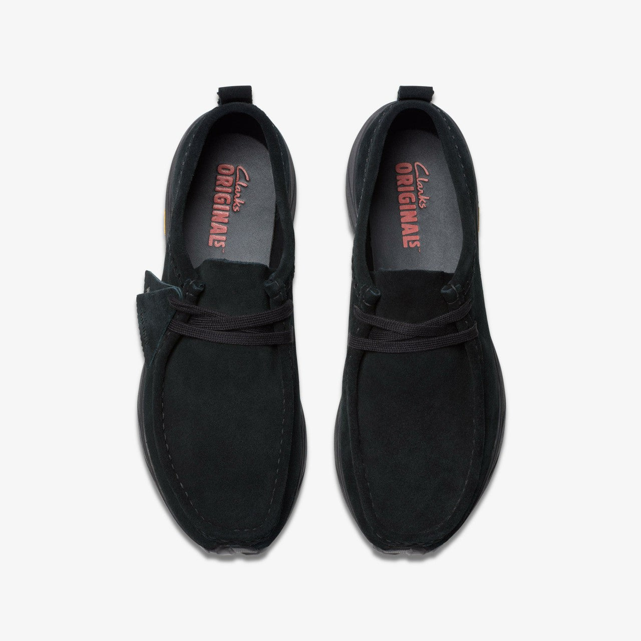 Walla Eden Lo Black/Black Suede Clarks Men