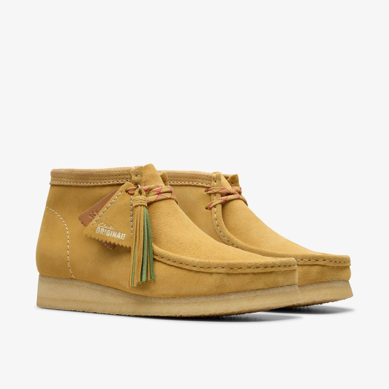 Wallabee Boot Golden Tan Suede Clarks Men