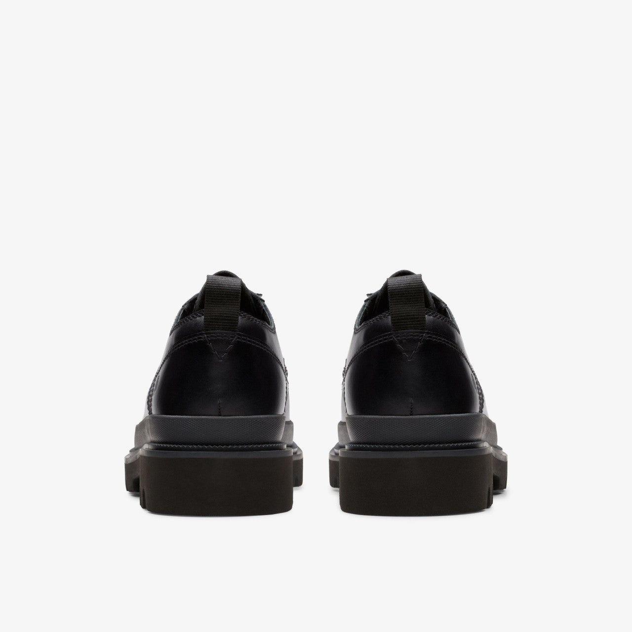 Badell Lace Black Leather Clarks Men