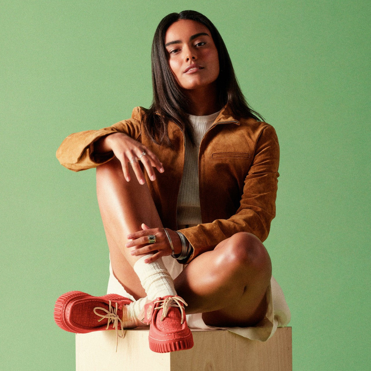 Torhill Bee Coral Suede Clarks Women
