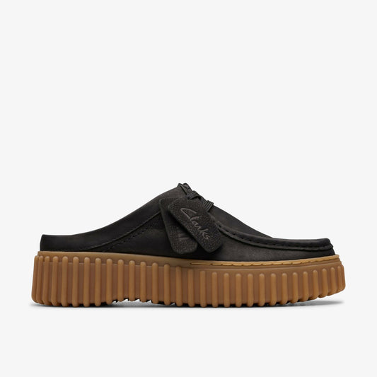 Torhill Mule Black Nubuck Clarks Women