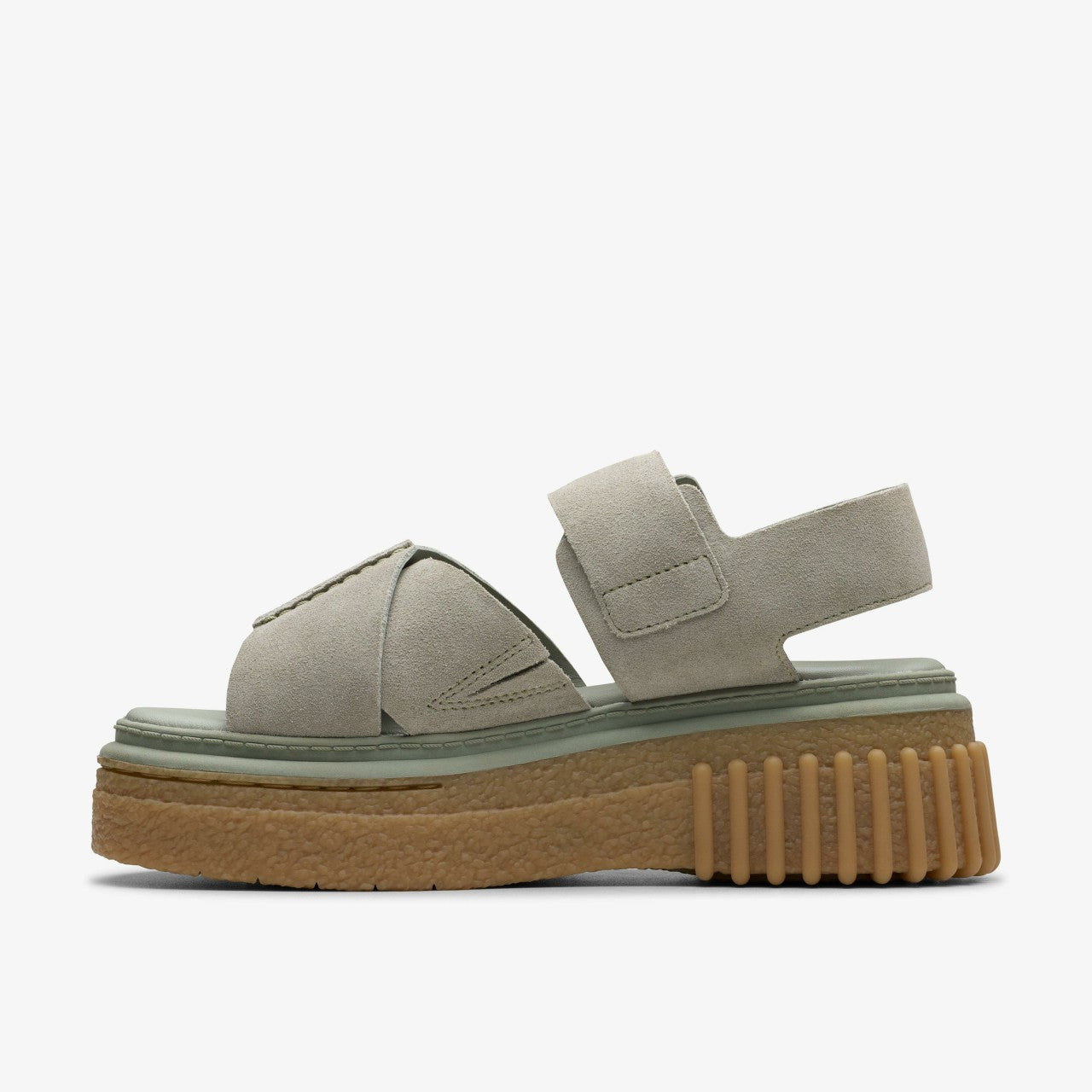 Evamar Wish Light Green Suede Clarks Women