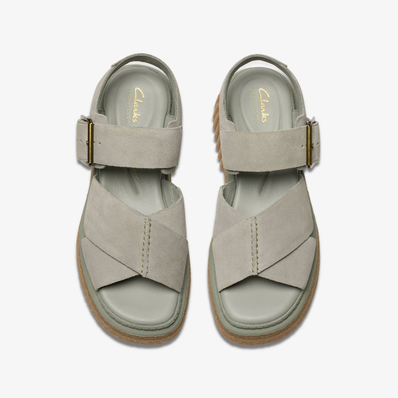 Evamar Wish Light Green Suede Clarks Women