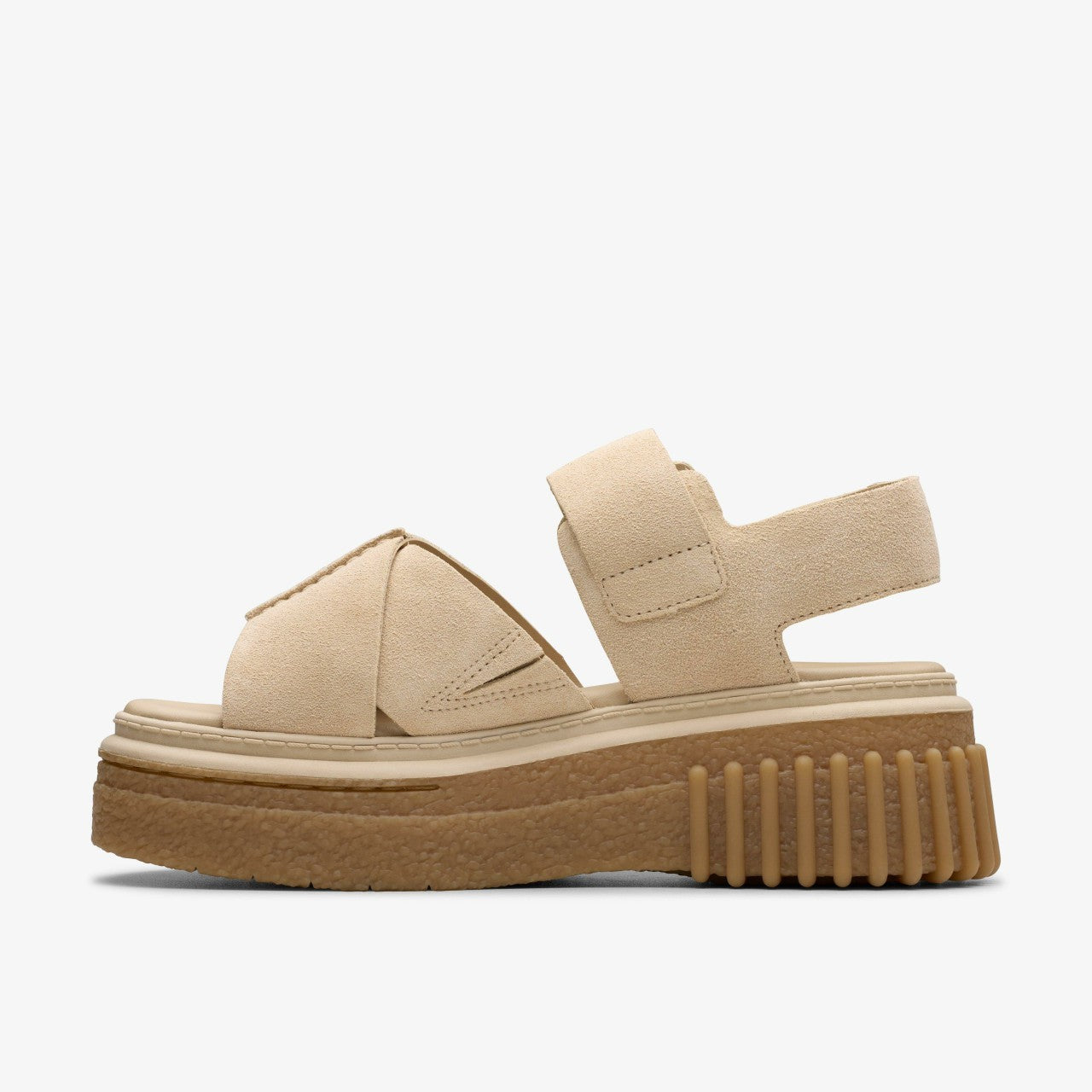 Evamar Wish Ecru Suede Clarks Women