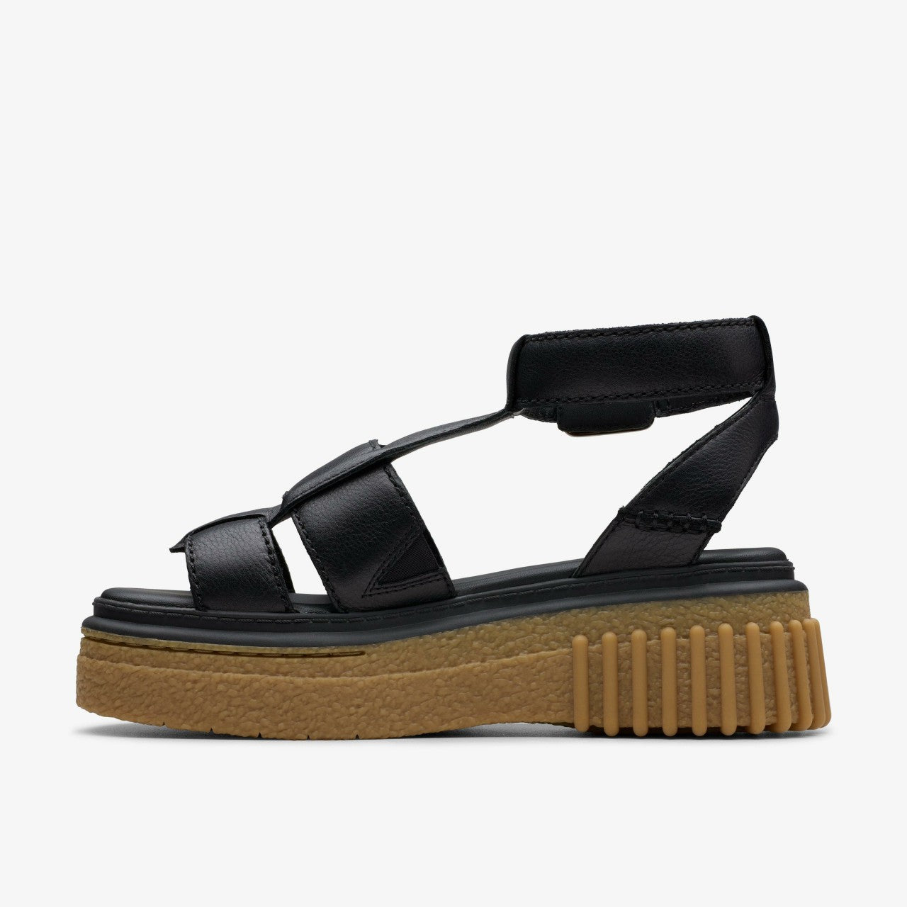 Evamar Sun Black Leather Clarks Women