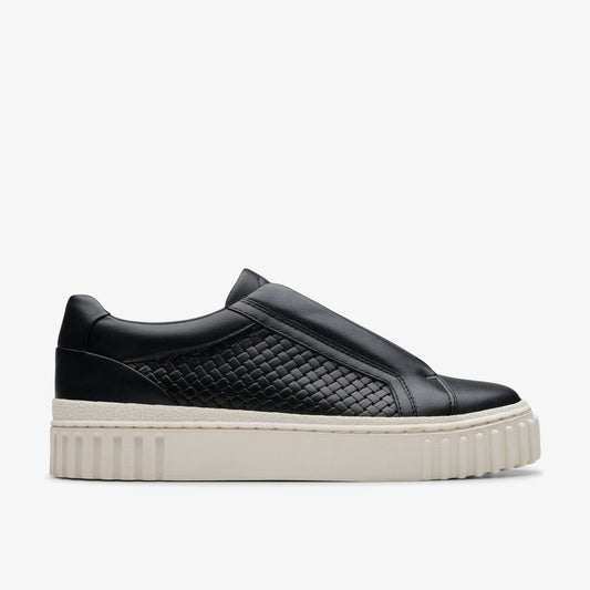 Mayhill Bay Black Leather Clarks Women