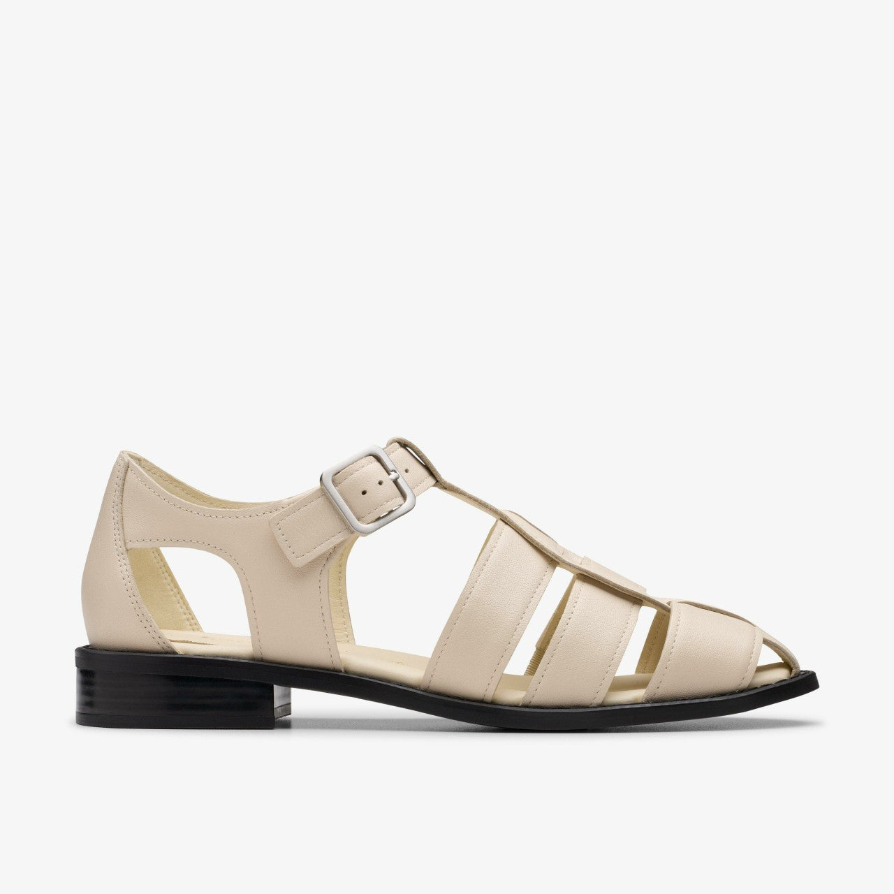 Hana Sun Off White Leather Clarks Women