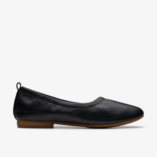 Fawna Soft Black Leather Clarks Women