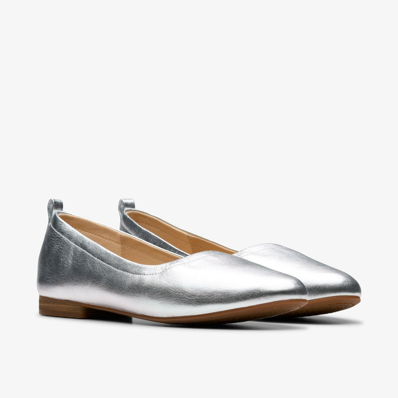 Fawna Soft Silver Metallic Clarks Women