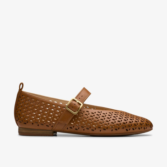 Fawna Jane Tan Leather Clarks Women