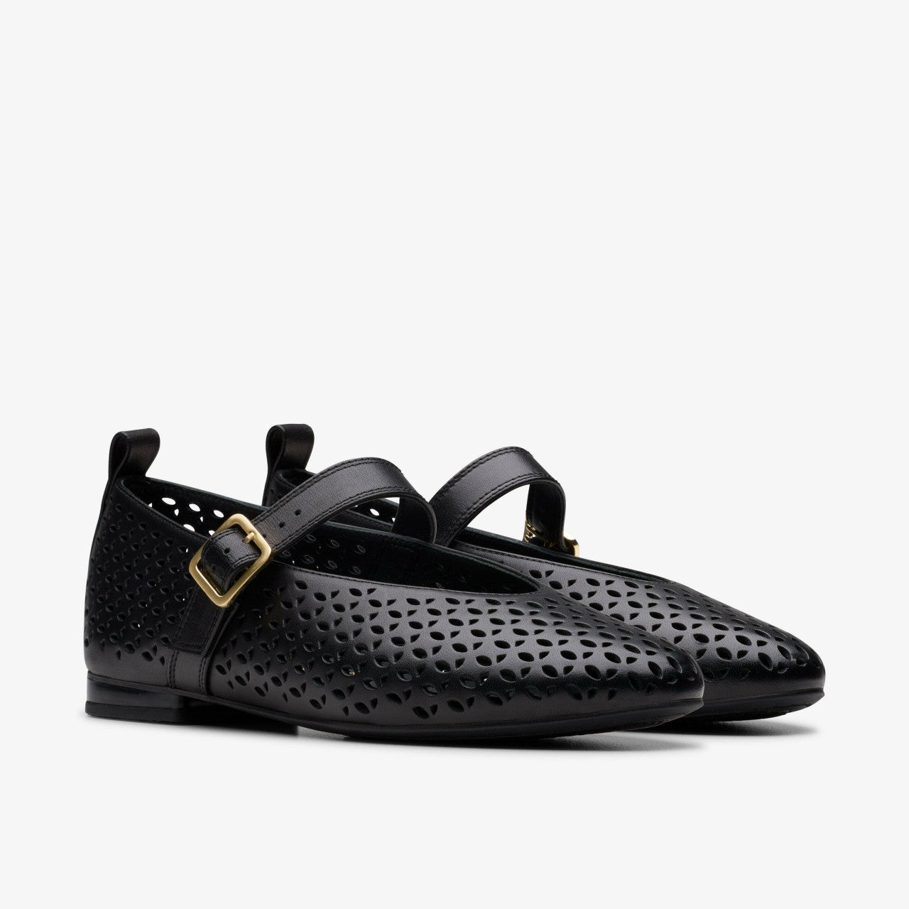 Fawna Jane Black Leather Clarks Women