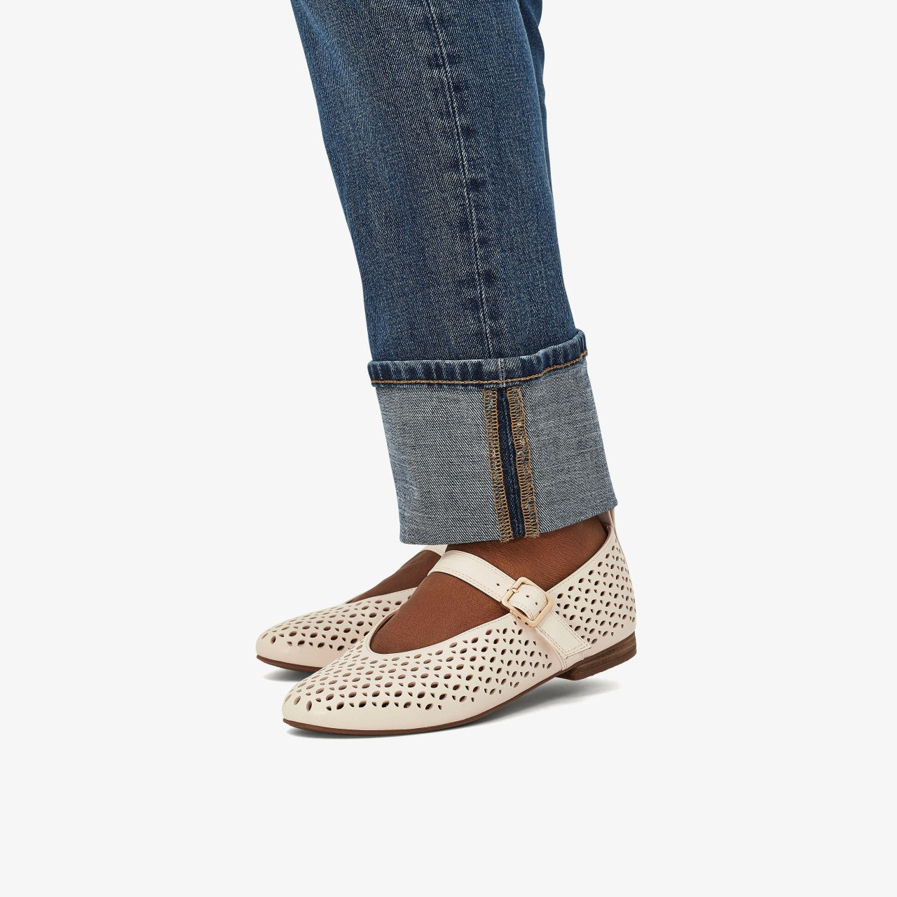 Fawna Jane Cream Leather Clarks Women