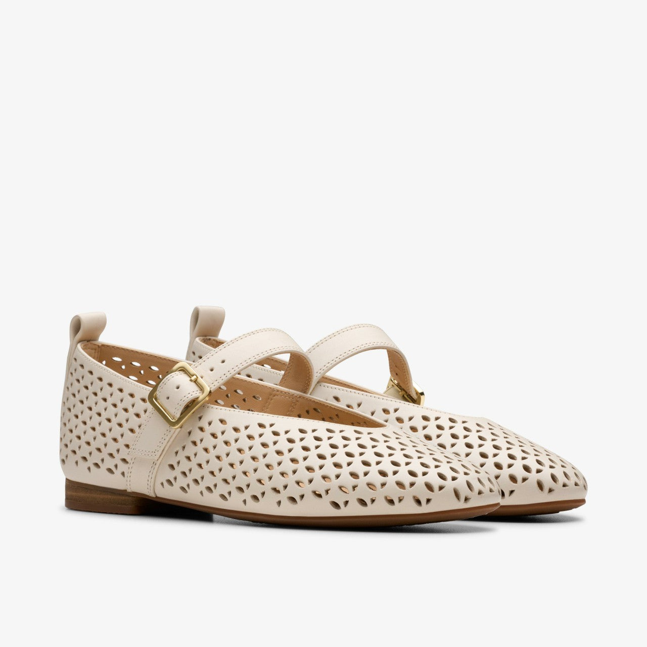 Fawna Jane Cream Leather Clarks Women