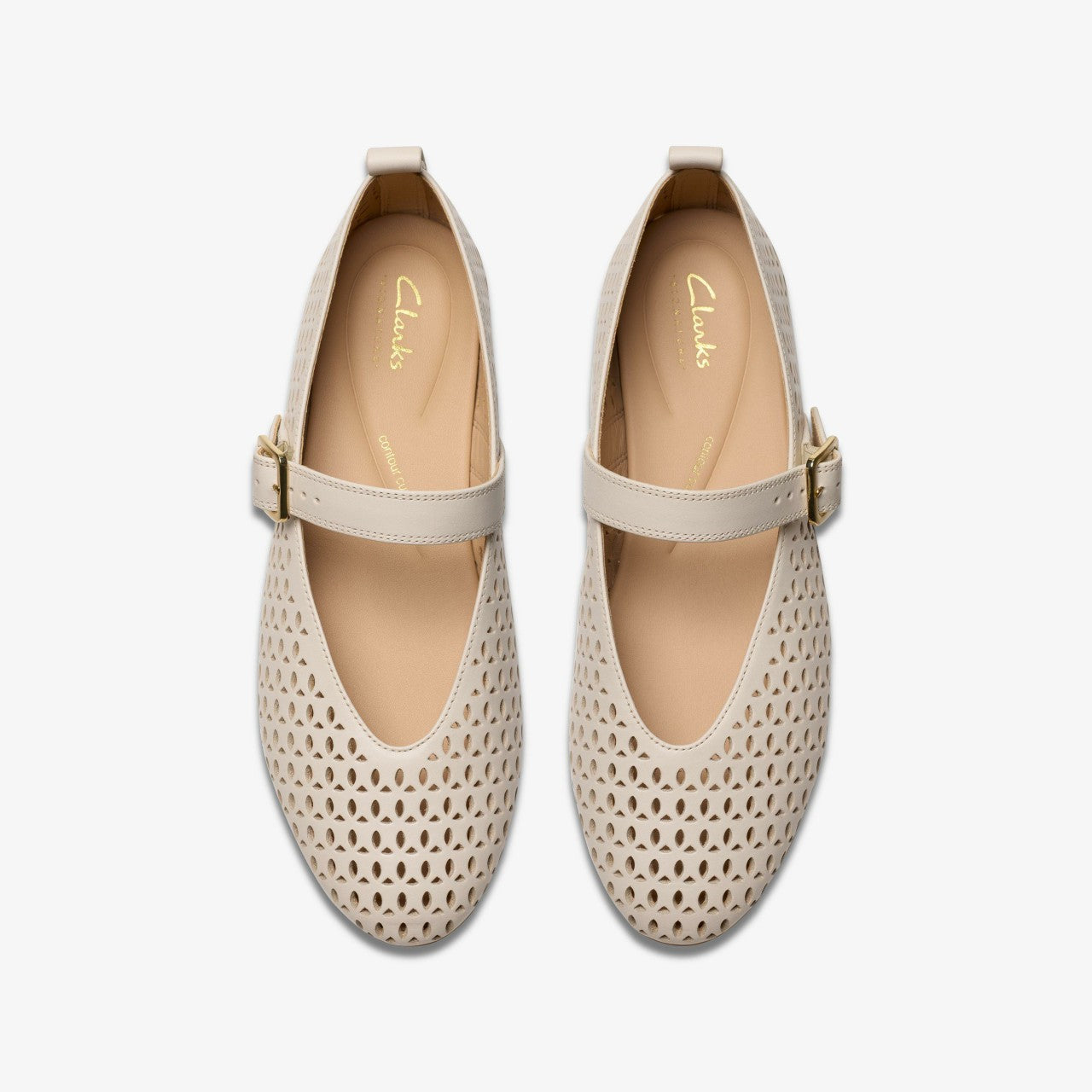 Fawna Jane Cream Leather Clarks Women