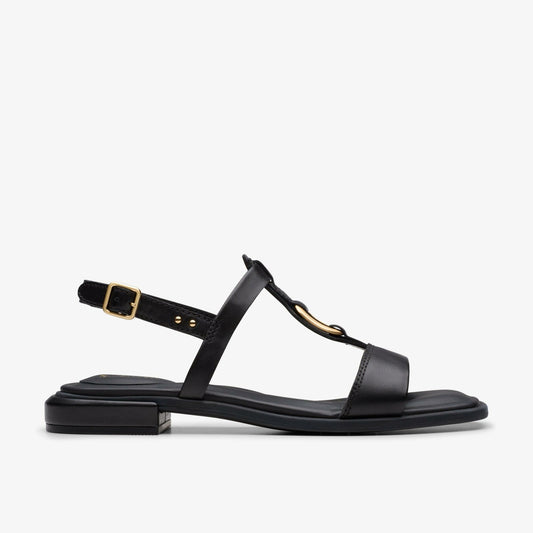 Ariany Sling Black Leather Clarks Women