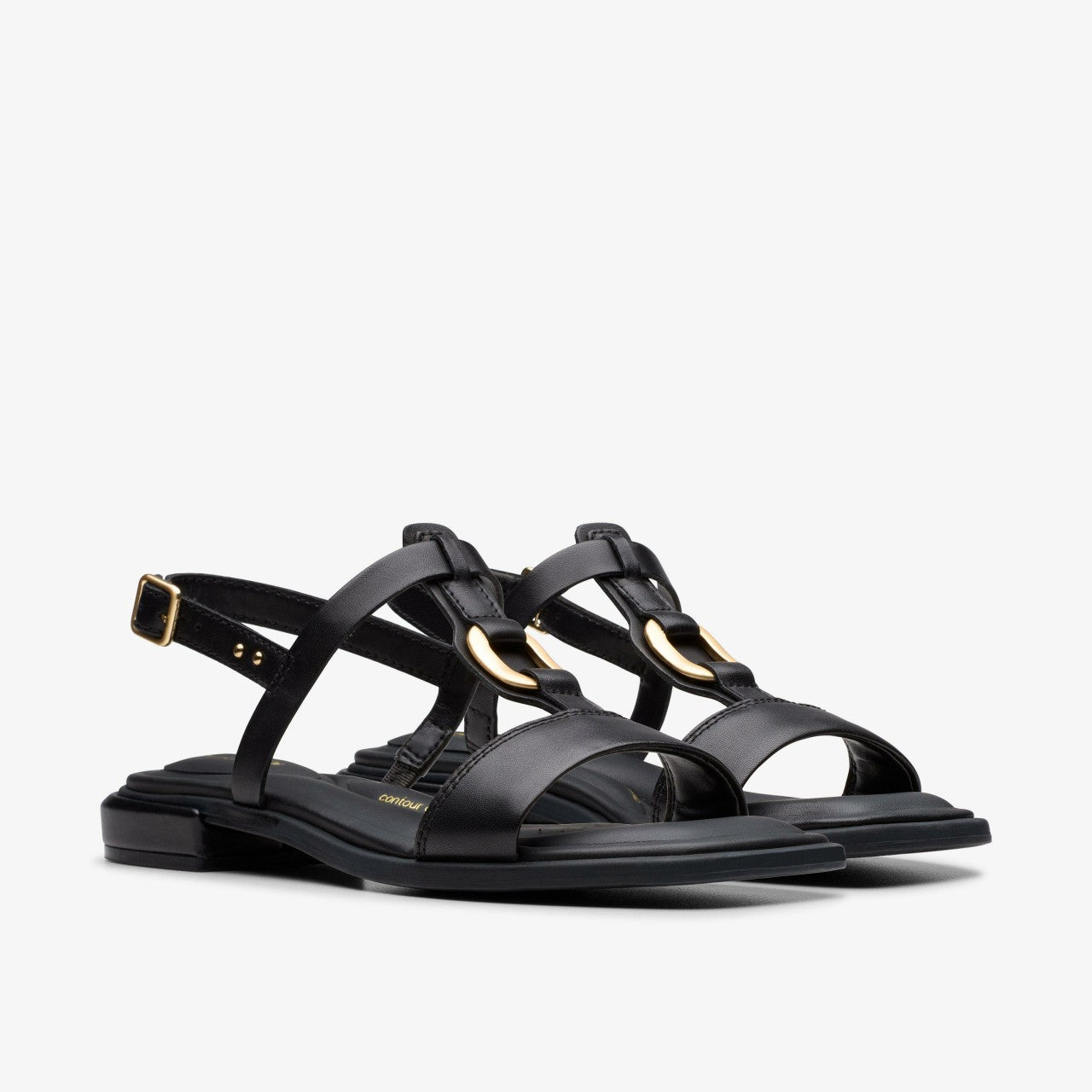 Ariany Sling Black Leather Clarks Women