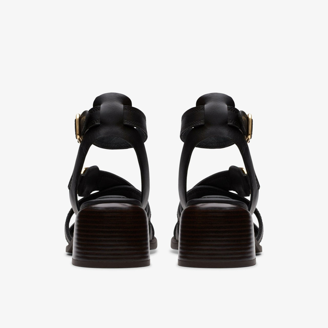 Morwyn Strap Black Leather Clarks Women