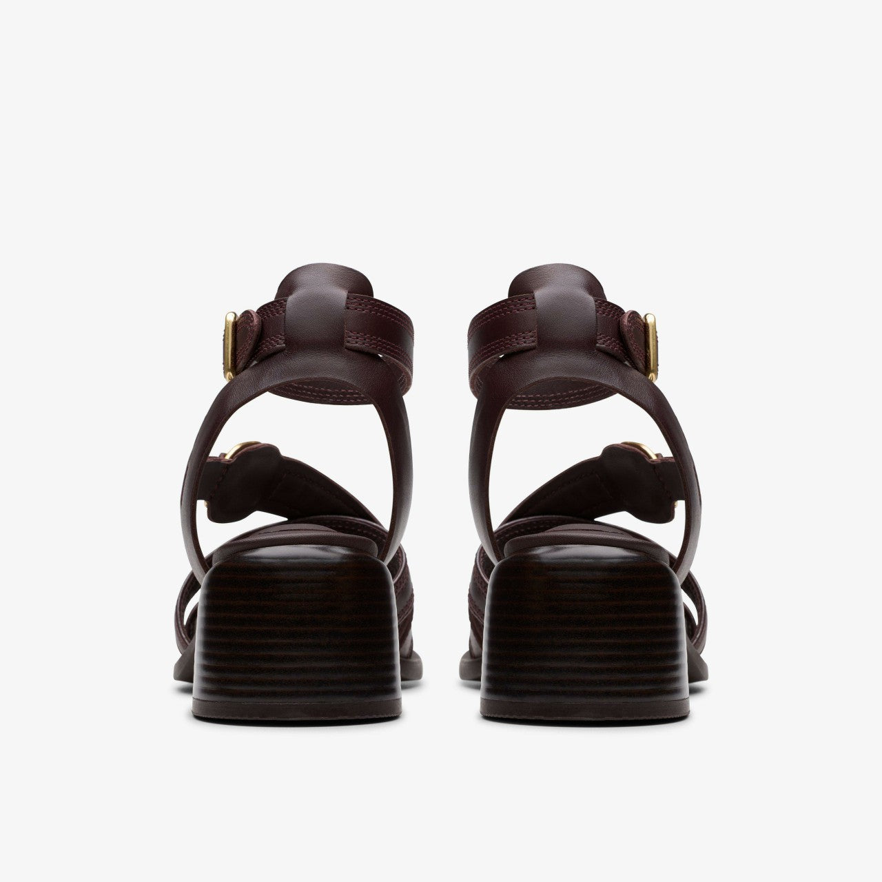 Morwyn Strap Wine Leather Clarks Women