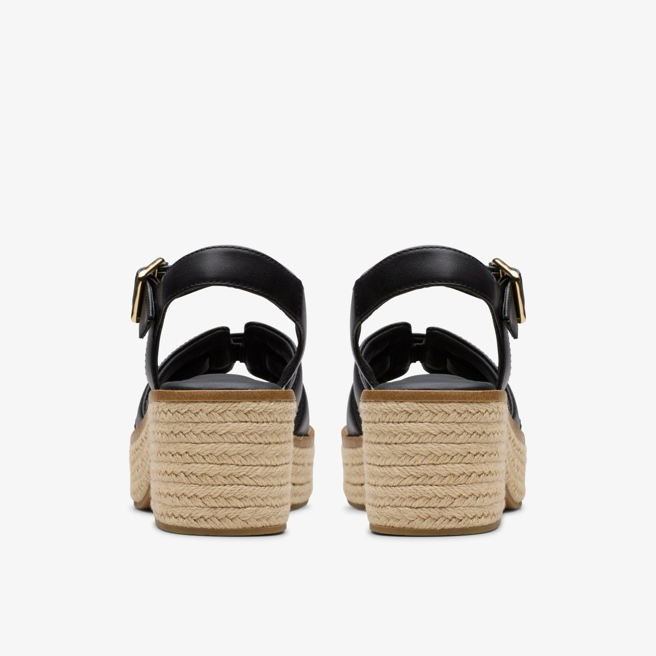 Coledale Strap Black Leather Clarks Women