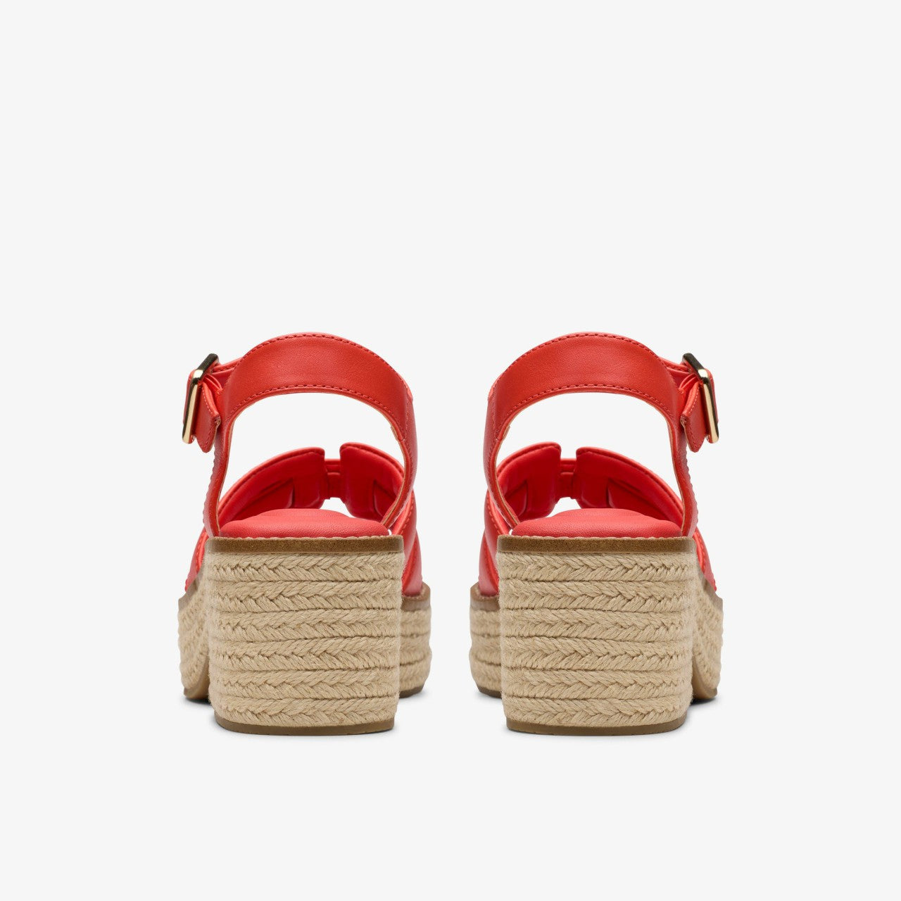 Coledale Strap Bright Red Leather Clarks Women